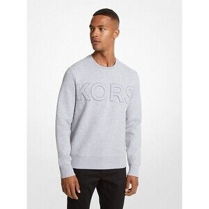 Michael Kors Collection Men’s M Gray Sweatshirt Pullover Debossed‎ Logo NWT